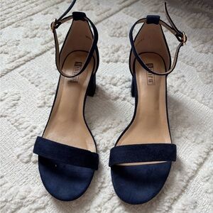 IDIFU Low Block Heels Chunky Sandals Ankle Strap Pump Shoes